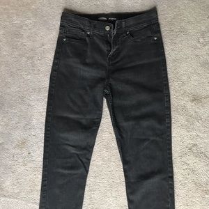 Black Old Navy High Rise Straight jeans